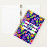 Groovy Hearts and Flowers<br><div class="desc">* Keep your day / week organized with this custom planner, available in two size options. * Useful stickers are included. * Colorful planner for daily happenings and budget control. * Keep track of spending (Goal is to spend less than monthly income). * Writing down purchases can help maintain a...</div>