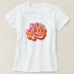 Groovy Love Heart 'The Bride' T-Shirt Retro 70s<br><div class="desc">Embrace the vibrancy of your bridal journey with our Groovy Love Heart 'The Bride' T-Shirt. This tee captures the essence of retro fun with its heart-shaped design, adorned with whimsical flowers and a bold, colorful 'The Bride' script. It's the perfect blend of nostalgia and celebration, ideal for the bride with...</div>