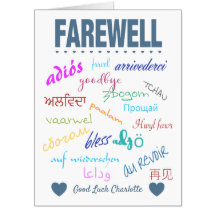 Gros adieu adieu départ