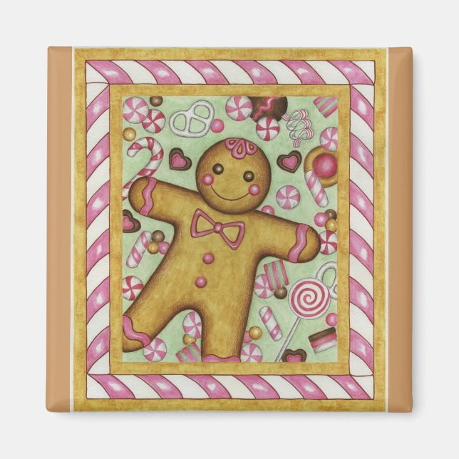 Gros aimant en pain d'épice (Devant)