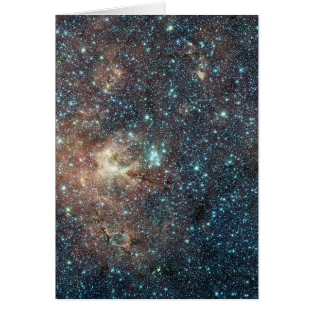 Gros amas d'étoiles avec des supergéants rouges (Devant)