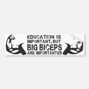 Gros Biceps sont importants - Drôle Sticker pare-c