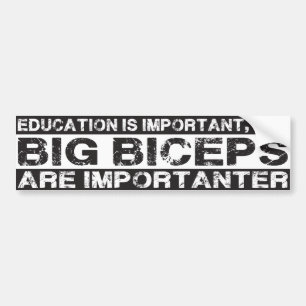 Gros Biceps sont importants - Drôle Sticker pare-c