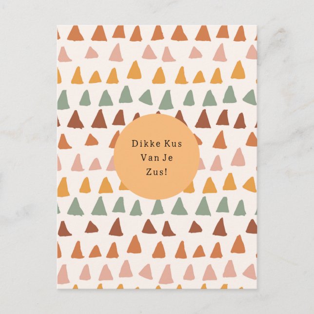 Gros Bisous De Ta Soeur Carte De Citation (Devant)