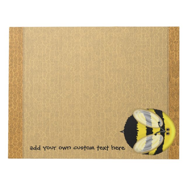 Gros Bumble Bee Grand Bloc-notes personnalisé (Devant)