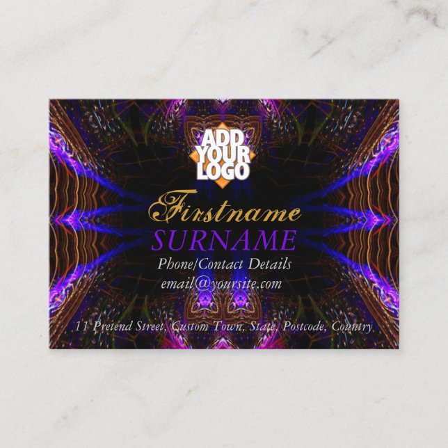 Gros Carte de visite fractal (Devant)