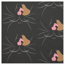 Gros chapeau Tortoiseshell sur tissu noir