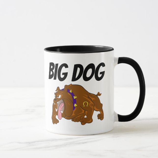 GROS CHIEN BULL CHIEN CAFÉ MUGS (Droite)