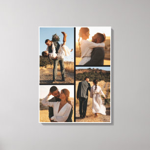 Gros Couples Collage de la toile photo