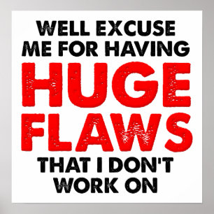 Gros défauts Drôle Poster