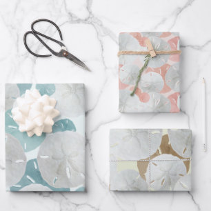 Gros Dollars De Sable Motif Papier Enveloppant Pla