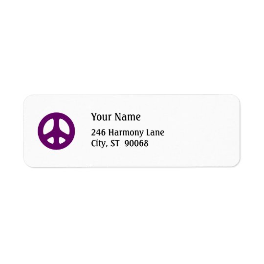 Gros étiquette pourpre de retour fait sur commande