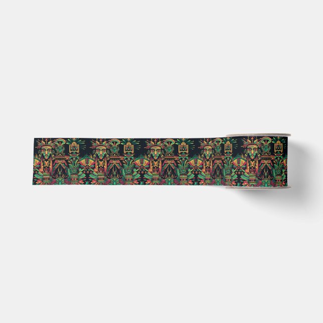 Gros-grain Bac à ruban vert riche "Paradigme ancestral" 2yd (Devant)