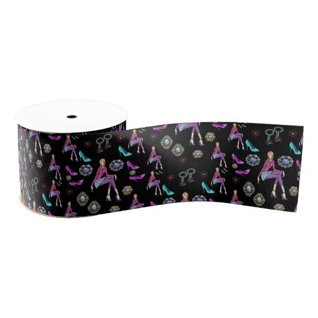 Gros-grain chaussures pour adolescents en ruban décoratif (Bobine)