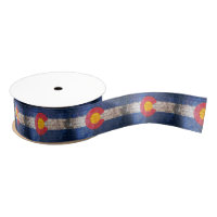 Colorado drapeau grunge mur motif ruban