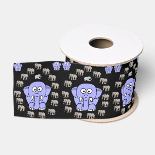 Gros-grain éléphants décoratifs en ruban