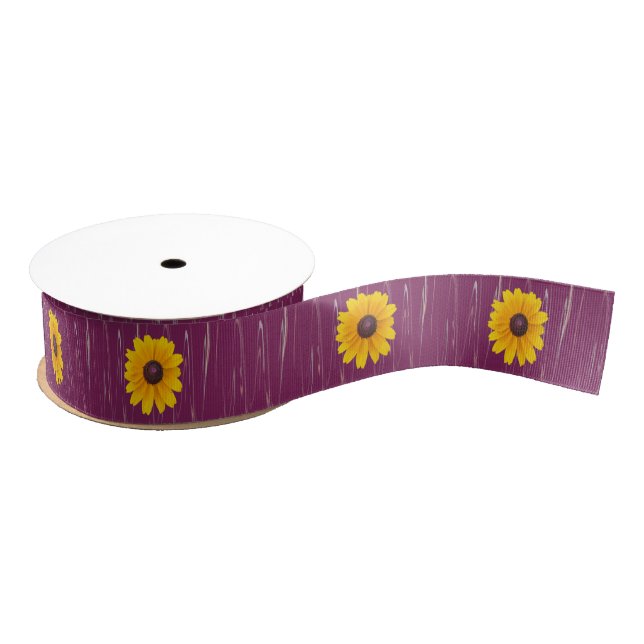 Gros-grain Fleur jaune Photo Grosgrain Ruban (Bobine)