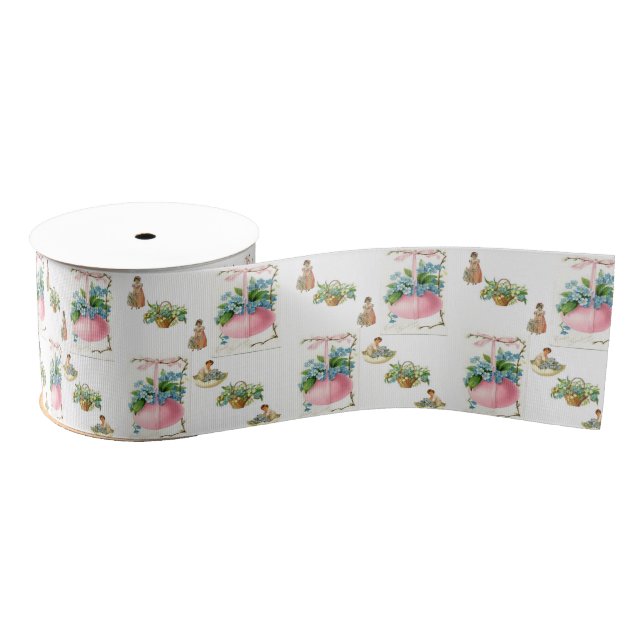 Gros-grain lapin de pâques en ruban décoratif (Bobine)