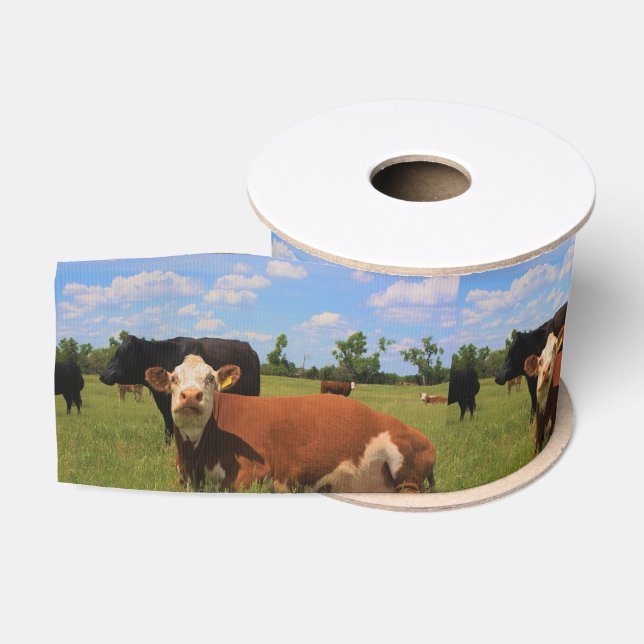Gros-grain Le ruban de la vache à pays du Kansas (Bobine)