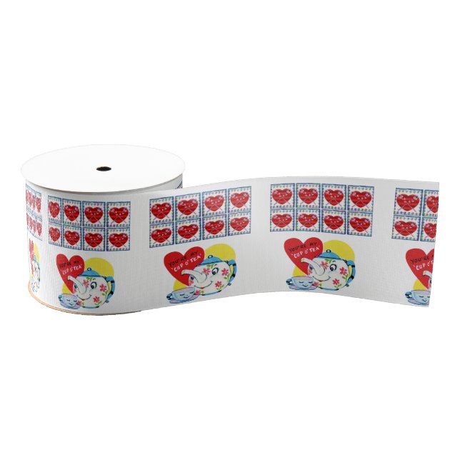 Gros-grain les valentines aiment le ruban (Bobine)