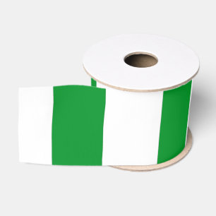 Gros-grain Limerick Ruban Vert Et Blanc