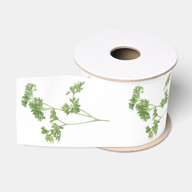 Gros-grain PERSIL FRAIS Ruban Grosgrain Largeur 3" (Bobine)