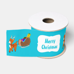 Gros-grain Petit ruban mignon de Noël de renne de Scrucffy