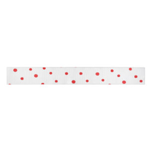 Gros-grain Pois rouges du ruban
