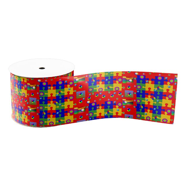 Gros-grain puzzles décoratifs en ruban (Bobine)