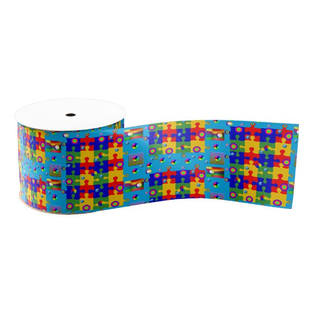 Gros-grain puzzles décoratifs en ruban (Bobine)