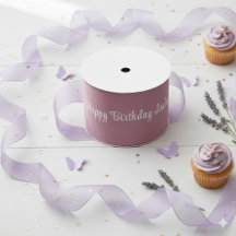 Rouleau de ruban violet lavande | Décoration d'ann