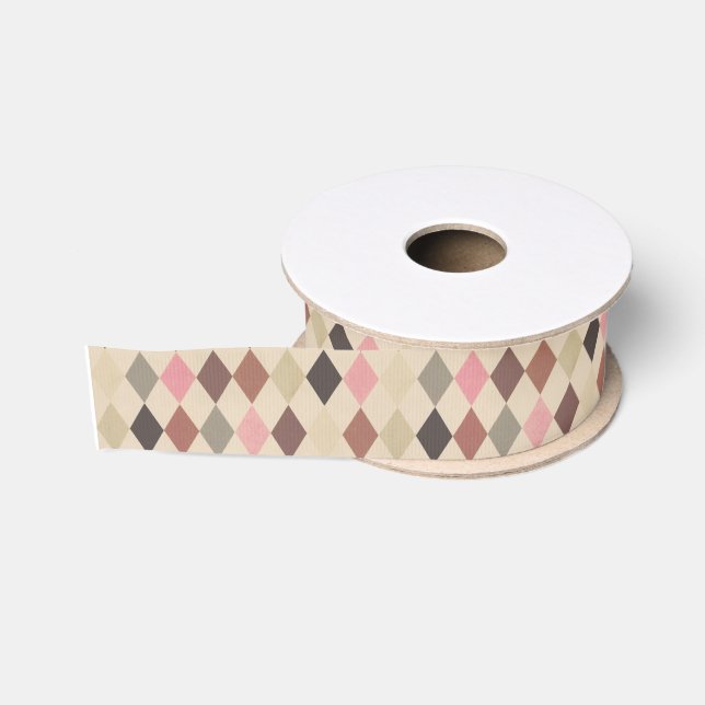 Gros-grain Ruban à motif arlequin (Bobine)