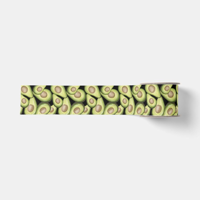 Gros-grain Ruban à motif "Avocat" (Devant)