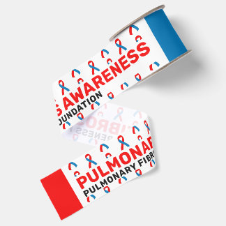Gros-grain Ruban à motif de sensibilisation à la fibrose pulm