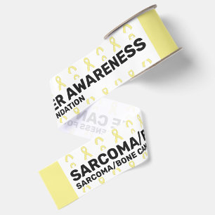Gros-grain Ruban à motif de sensibilisation au sarcome/cancer