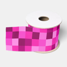 Ruban à pixels roses, ruban rose moderne en pixels