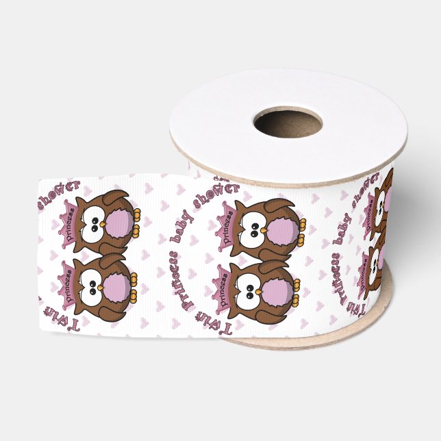 Gros-grain ruban baby shower double princesse (Bobine)
