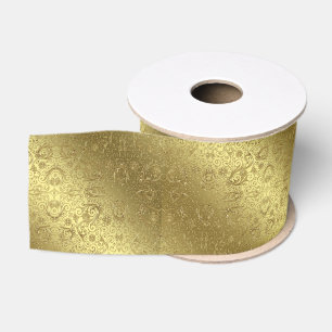 Gros-grain Ruban d'anniversaire de mariage d'or