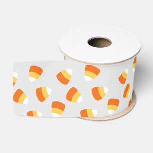 Gros-grain Ruban de bonbons gris Halloween