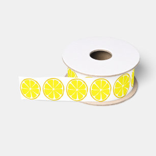 Gros-grain Ruban de citron d'agrume d'été