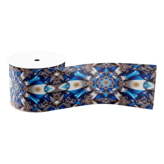 Gros-grain Ruban de couleur argentine (Bobine)