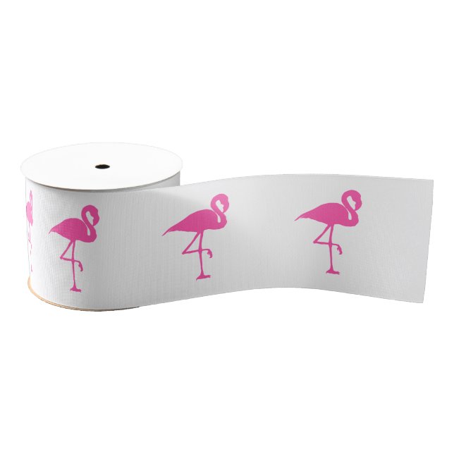 Gros-grain Ruban de Flamant rose (Bobine)