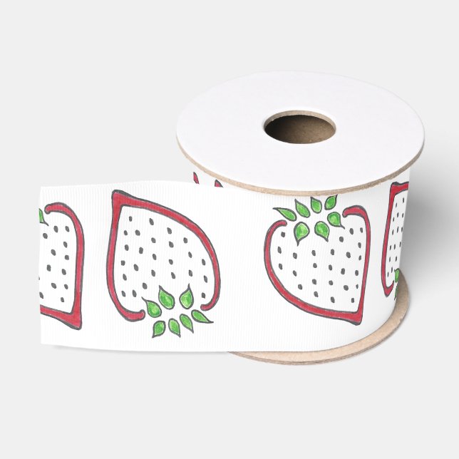 Gros-grain Ruban de fraises d'amusement (Bobine)