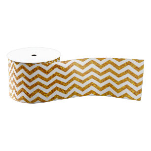 Gros-grain Ruban de la Parties scintillant d'or Chevron Holid