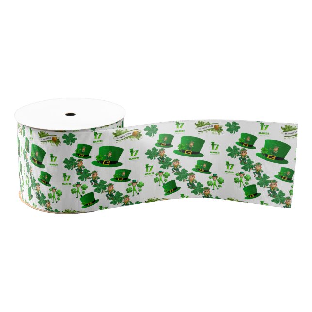 Gros-grain Ruban de la Saint Patrick (Bobine)