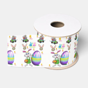 Gros-grain ruban de lapin de pâques