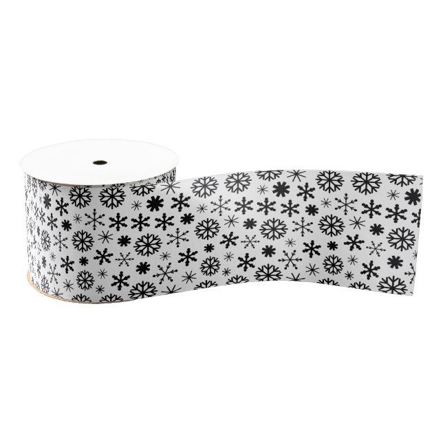 Gros-grain Ruban de neige de vacances (Bobine)