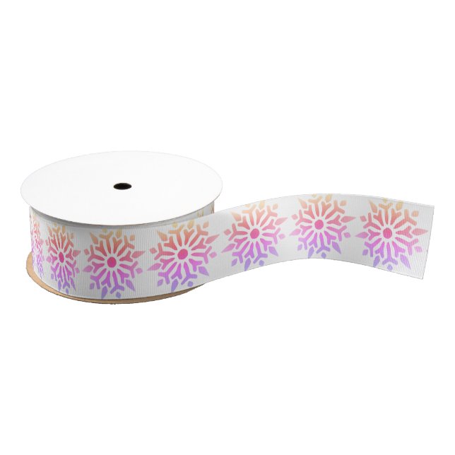 Gros-grain Ruban de neige Rainbow Grosgrain (Bobine)