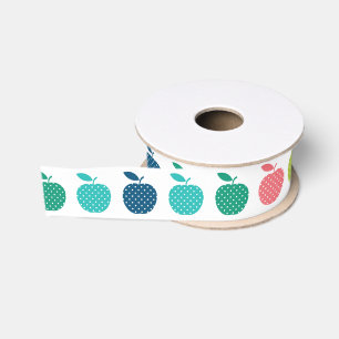 Gros-grain ruban de pomme coloré