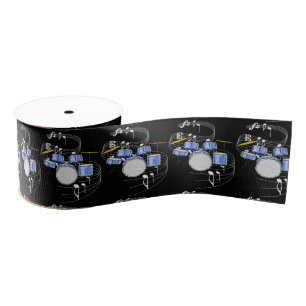 Gros-grain Ruban de tambours - obscurité